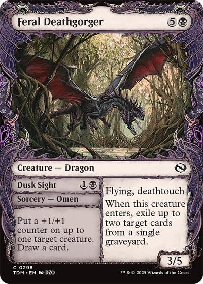 Feral Deathgorger (Showcase) (Tarkir: Dragonstorm) Near Mint