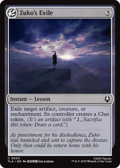Zuko's Exile (Avatar: The Last Airbender) Near Mint Foil