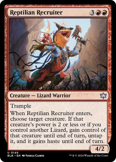 Reptilian Recruiter (Bloomburrow) Near Mint Foil