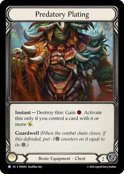 Predatory Plating (Compendium of Rathe) Near Mint Cold Foil