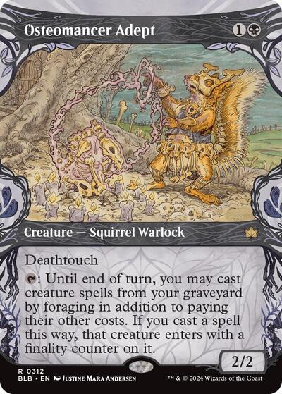 Osteomancer Adept (Showcase) (Bloomburrow) Near Mint
