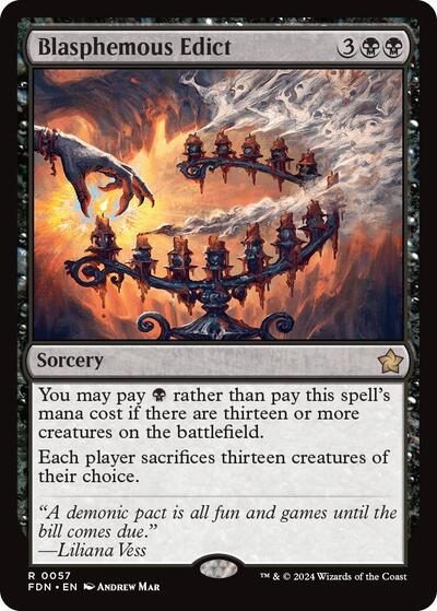 Blasphemous Edict (Foundations) Near Mint