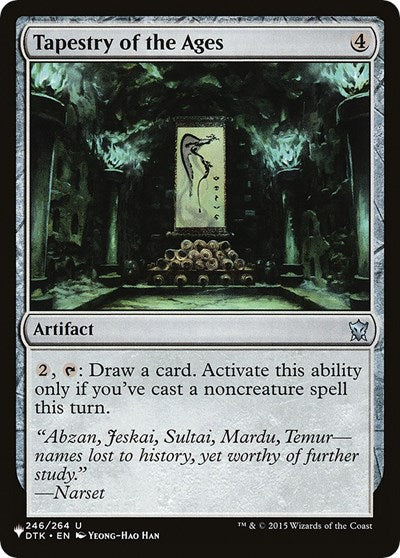 Tapestry of the Ages (The List) Near Mint