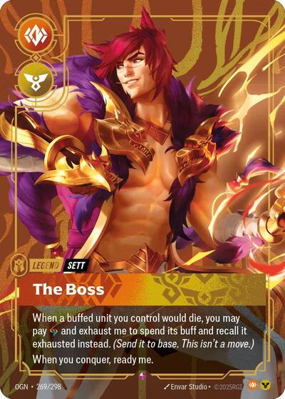 Sett The Boss (Metal) (Riftbound Organized Play Promotional Cards) Near Mint Foil