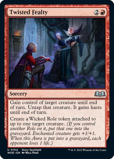 Twisted Fealty (Wilds of Eldraine) Near Mint Foil