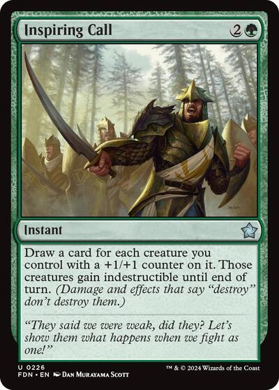Inspiring Call (Foundations) Near Mint Foil