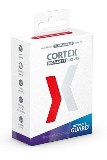Cortex Sleeves Standard Size Matte Red (100ct.) (Ultimate Guard) New