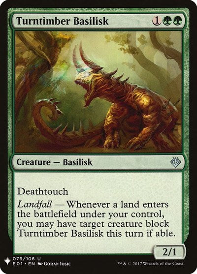 Turntimber Basilisk (Mystery Booster) Near Mint