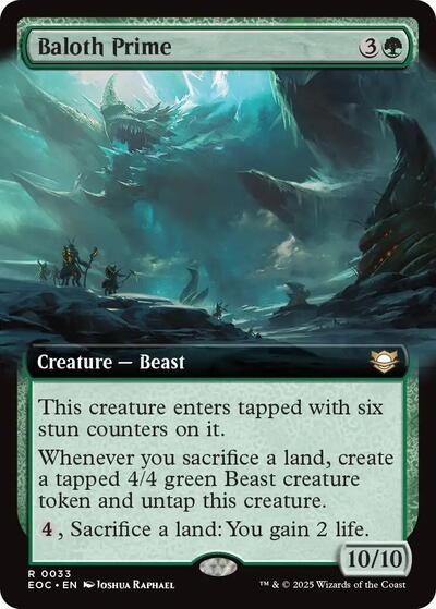 Baloth Prime (Extended Art) (Commander: Edge of Eternities) Near Mint