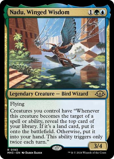 Nadu, Winged Wisdom (Modern Horizons 3) Light Play Foil