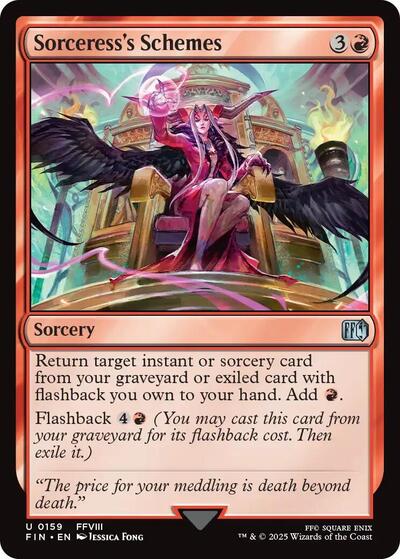 Sorceress's Schemes (Universes Beyond: FINAL FANTASY) Near Mint Foil