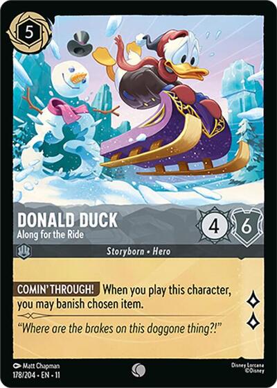 Donald Duck - Along for the Ride (Winterspell) Near Mint Cold Foil