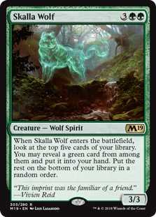 Skalla Wolf (Magic 2019 Core Set) Near Mint