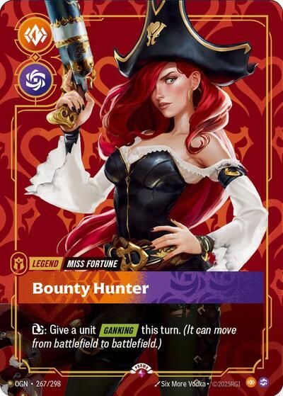 Miss Fortune Bounty Hunter (Metal) (Riftbound Organized Play Promotional Cards) Near Mint Foil