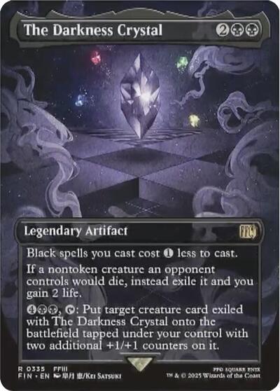 The Darkness Crystal (Borderless) (Universes Beyond: FINAL FANTASY) Near Mint