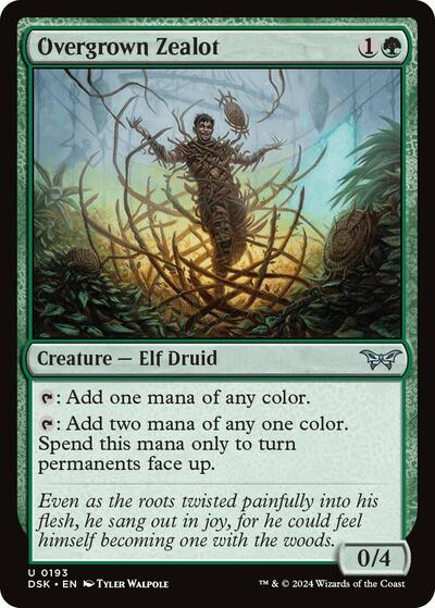 Overgrown Zealot (Duskmourn: House of Horror) Near Mint Foil