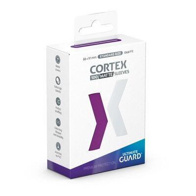 Cortex Sleeves Standard Size Matte Purple (100ct.) (Ultimate Guard) New