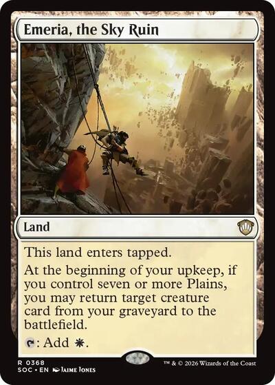 Emeria, the Sky Ruin (Commander: Secrets of Strixhaven) Near Mint