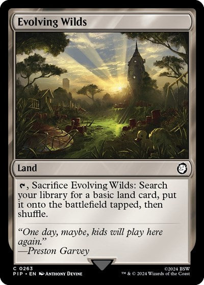 Evolving Wilds (Universes Beyond: Fallout) Near Mint Foil