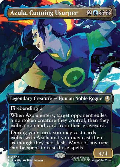 Azula, Cunning Usurper (Borderless) (Avatar: The Last Airbender) Near Mint