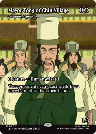 Mayor Tong of Chin Village - Drannith Magistrate (Borderless) (Avatar: The Last Airbender: Eternal-Legal) Near Mint Foil