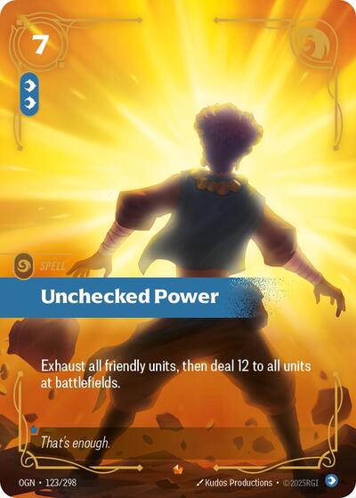 Unchecked Power (Origins) Near Mint Foil