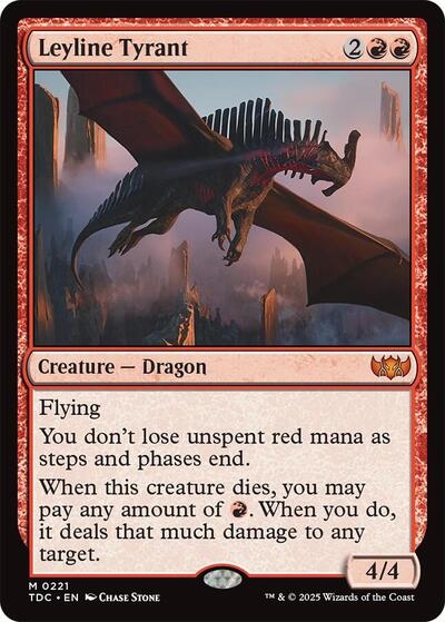 Leyline Tyrant (Commander: Tarkir: Dragonstorm) Near Mint