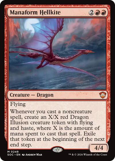 Manaform Hellkite (Commander: Secrets of Strixhaven) Near Mint