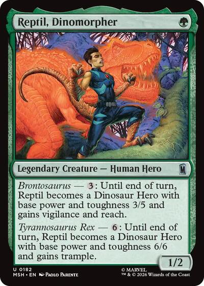 Reptil, Dinomorpher (Marvel Super Heroes) Near Mint