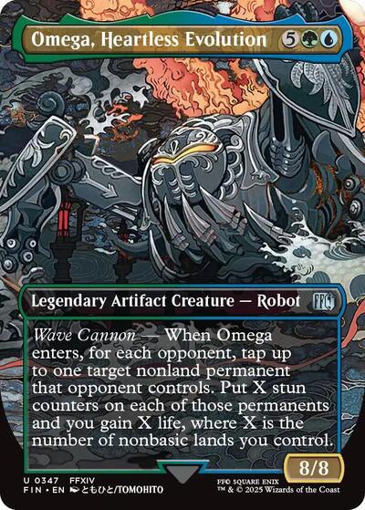 Omega, Heartless Evolution (Borderless) (Universes Beyond: FINAL FANTASY) Near Mint Foil