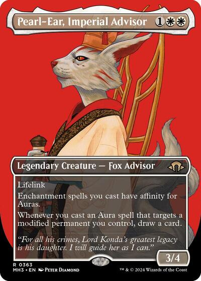 Pearl-Ear, Imperial Advisor (Borderless) (Modern Horizons 3) Near Mint