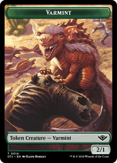 Varmint Token (Outlaws of Thunder Junction) Near Mint