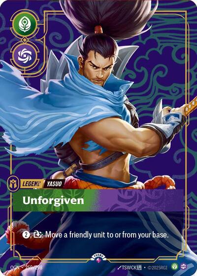 Yasuo Unforgiven (Metal) (Riftbound Organized Play Promotional Cards) Near Mint Foil