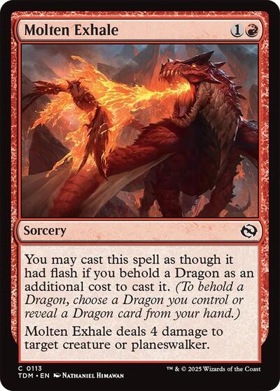 Molten Exhale (Tarkir: Dragonstorm) Near Mint Foil