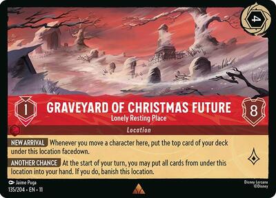 Graveyard of Christmas Future - Lonely Resting Place (Winterspell) Near Mint Cold Foil