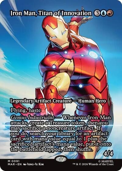 Iron Man, Titan of Innovation (Borderless) (Marvel Eternal-Legal) Near Mint