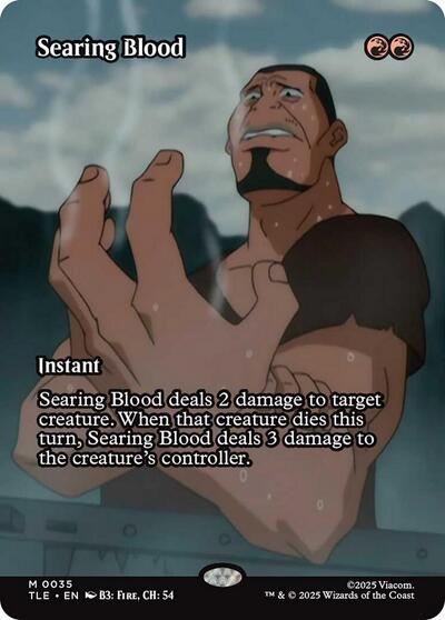 Searing Blood (Borderless) (Avatar: The Last Airbender: Eternal-Legal) Near Mint Foil
