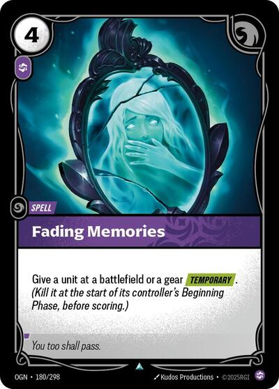 Fading Memories (Origins) Near Mint Foil