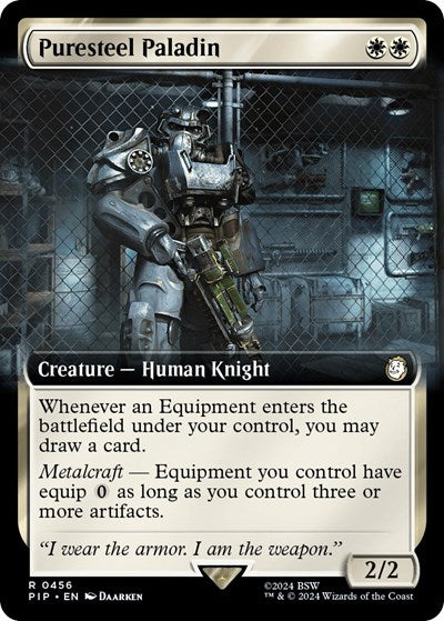 Puresteel Paladin (Extended Art) (Universes Beyond: Fallout) Near Mint