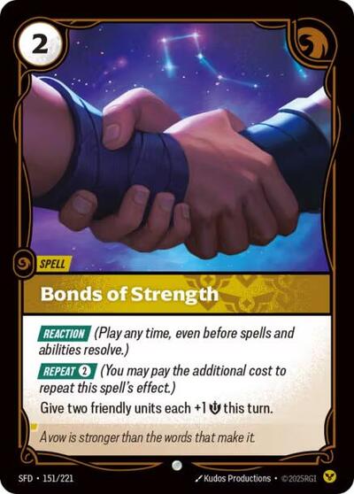 Bonds of Strength (Spiritforged) Near Mint Foil