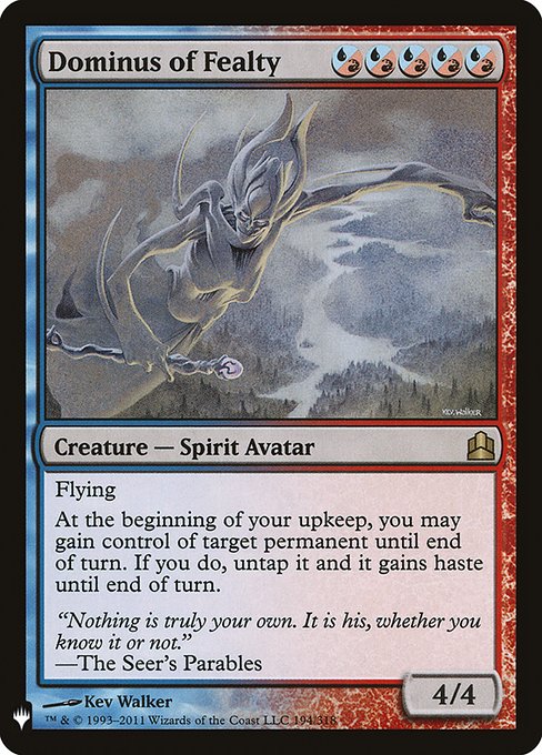 Dominus of Fealty (Mystery Booster) Near Mint