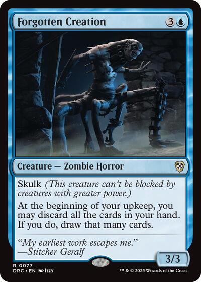 Forgotten Creation (Commander: Aetherdrift) Near Mint