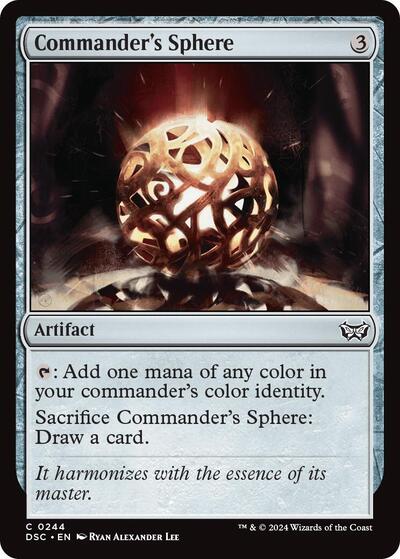 Commander's Sphere (Commander: Duskmourn: House of Horror) Near Mint