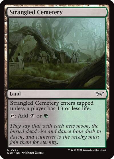 Strangled Cemetery (Duskmourn: House of Horror) Near Mint Foil
