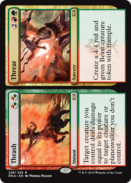 Thrash Threat (Ravnica Allegiance) Near Mint