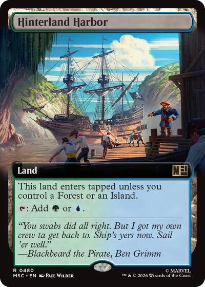 Hinterland Harbor (Extended Art) (Commander: Marvel Super Heroes) Near Mint