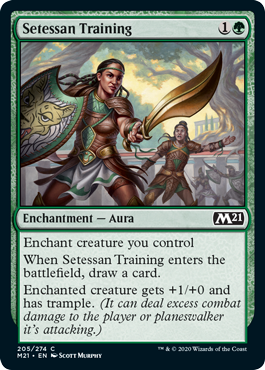 Setessan Training (Magic 2021 Core Set) Near Mint Foil