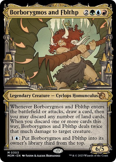 Borborygmos and Fblthp (Showcase) (March of the Machine) Near Mint