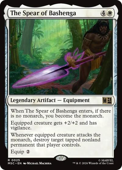 The Spear of Bashenga (Commander: Marvel Super Heroes) Near Mint
