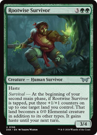 Rootwise Survivor (Duskmourn: House of Horror) Near Mint